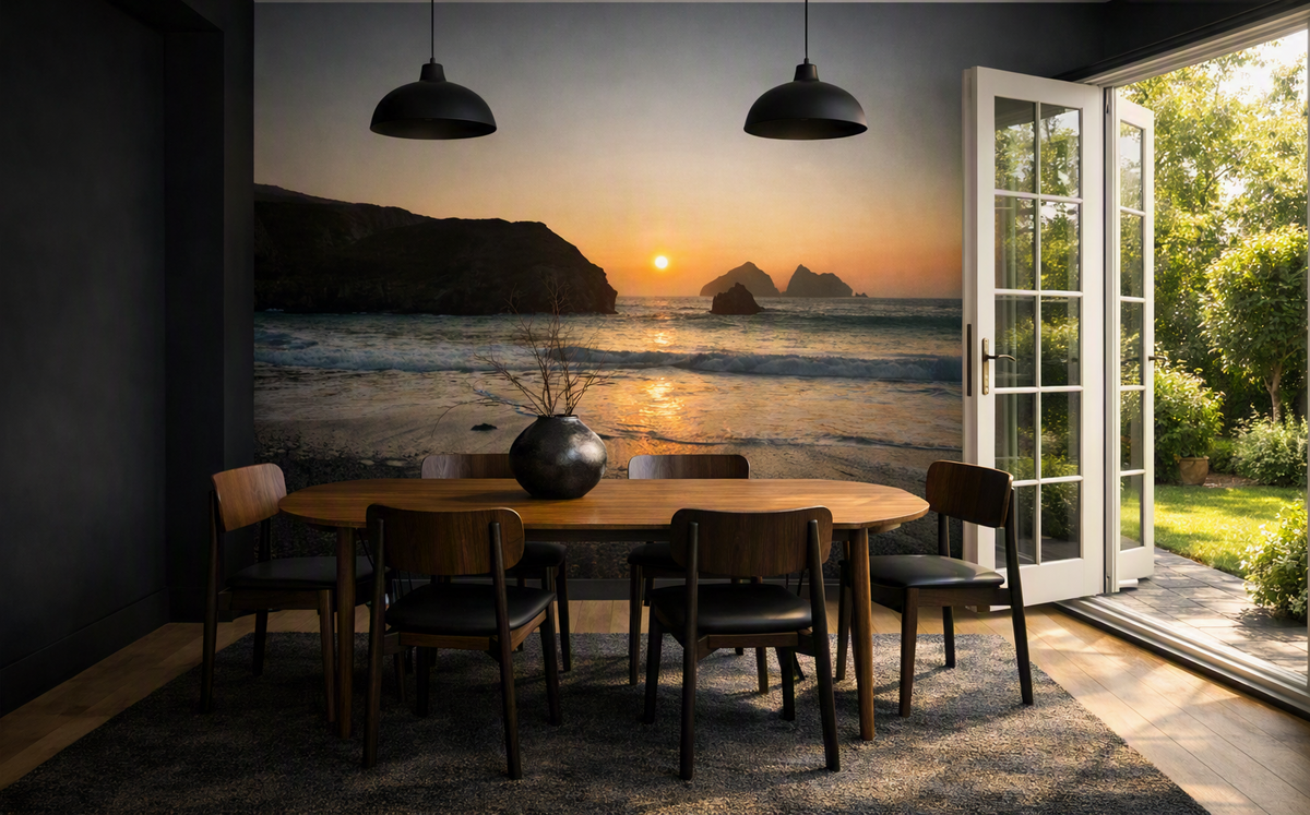 Holywell Bay Sunset