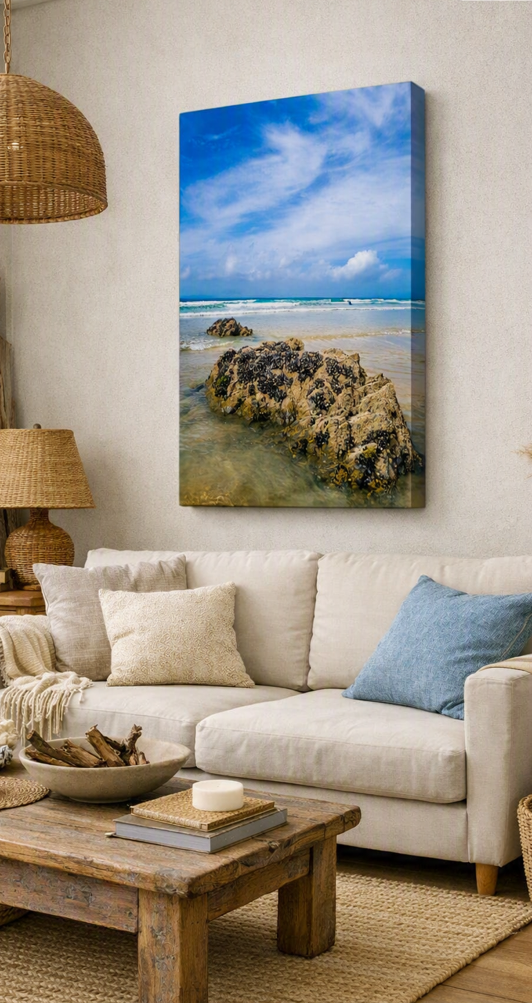 Fistral Rock - Canvas Print | 120 cm x 90 cm (Copy)
