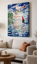 Crimson Voyage- Canvas Print | 120 cm x 90 cm