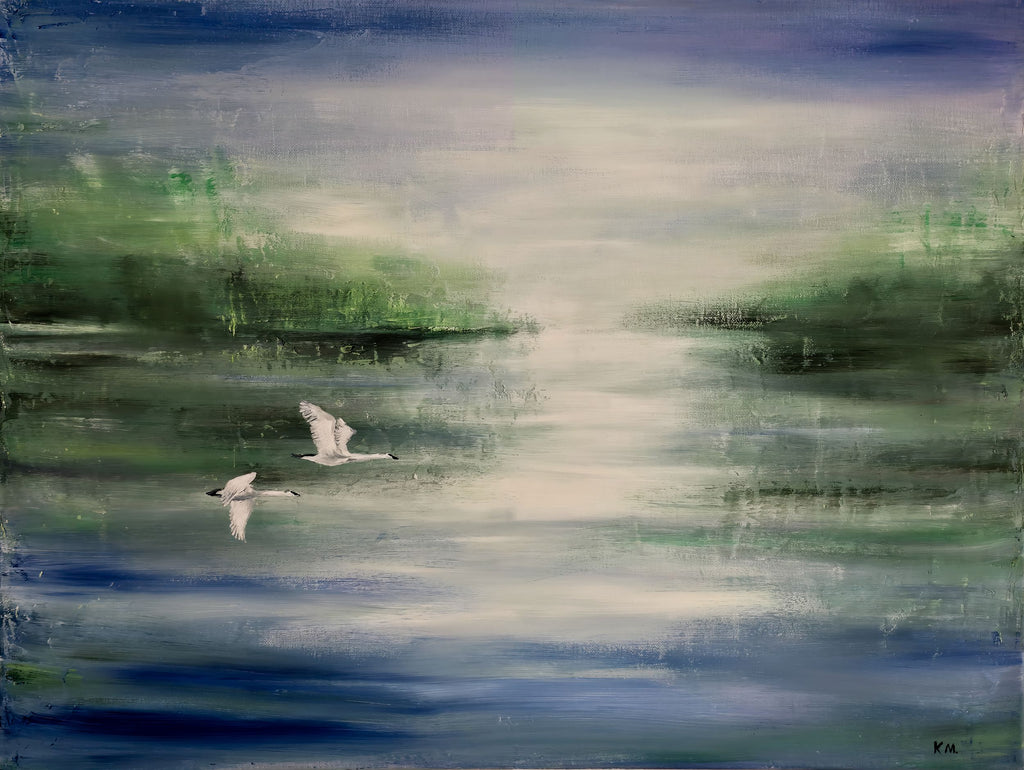 Wispering Waters- Canvas Print | 120 cm x 90 cm