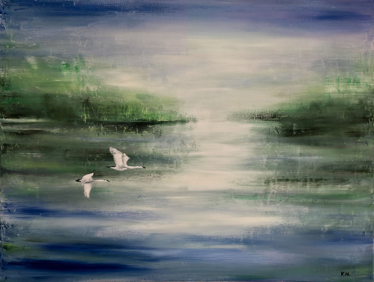 Wispering Waters- Canvas Print | 120 cm x 90 cm