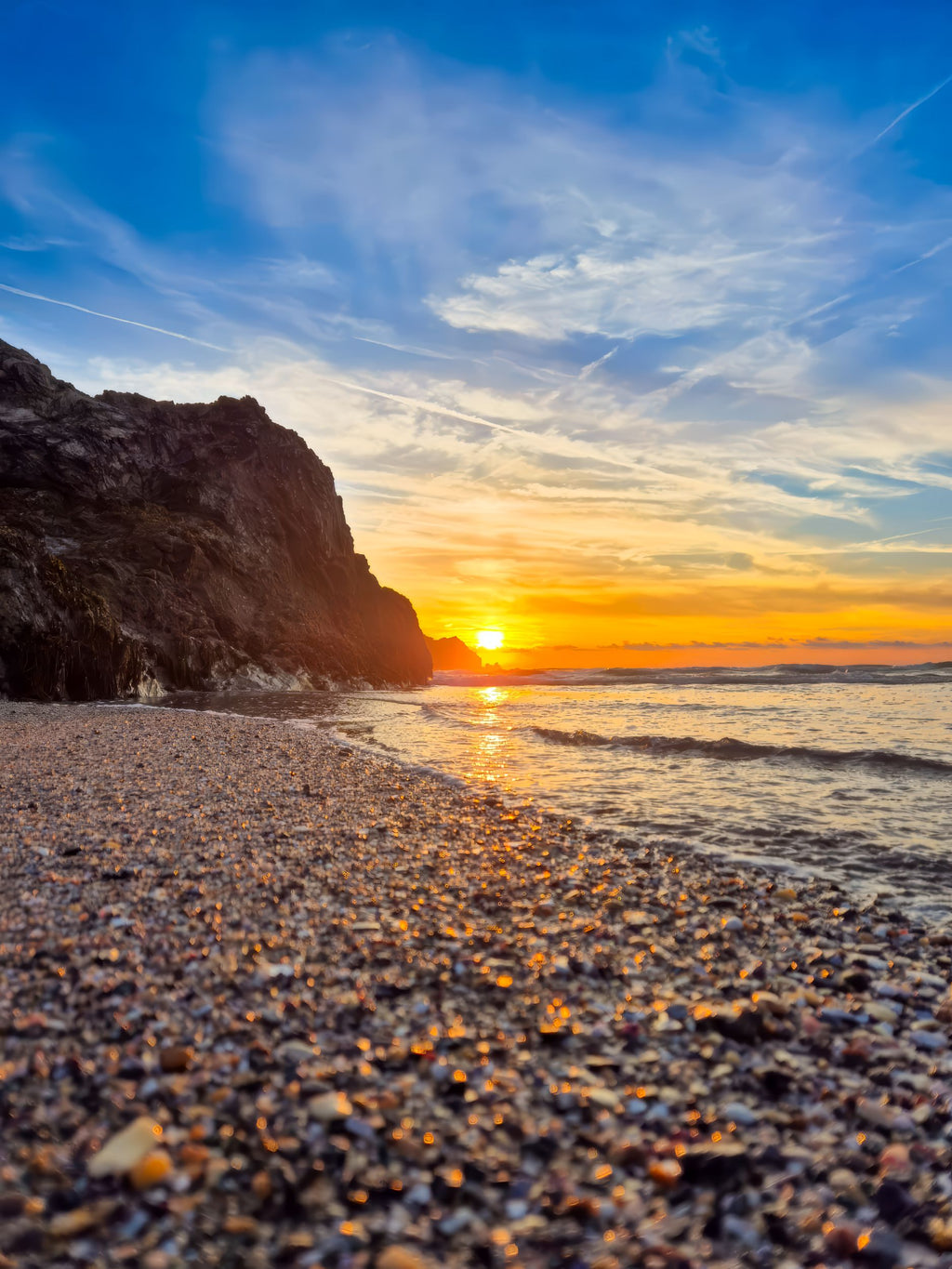 Cornish Sunset Tide - Canvas Print | 120 cm x 90 cm